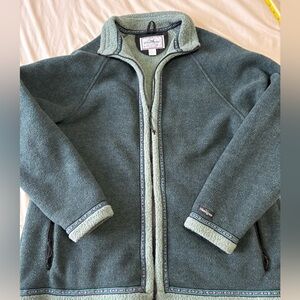 AUTHENTIC Wintergreen Green Fleece Jacket Nordic Scandinavian inspired jacket